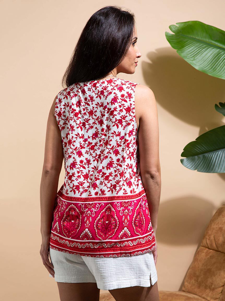 Square Neck Sleeveless Blouse Image 4