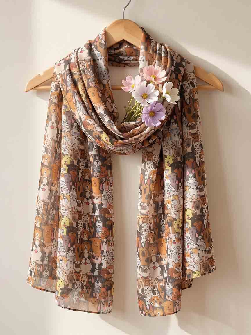 Lightweight Mixed Dog Scarf