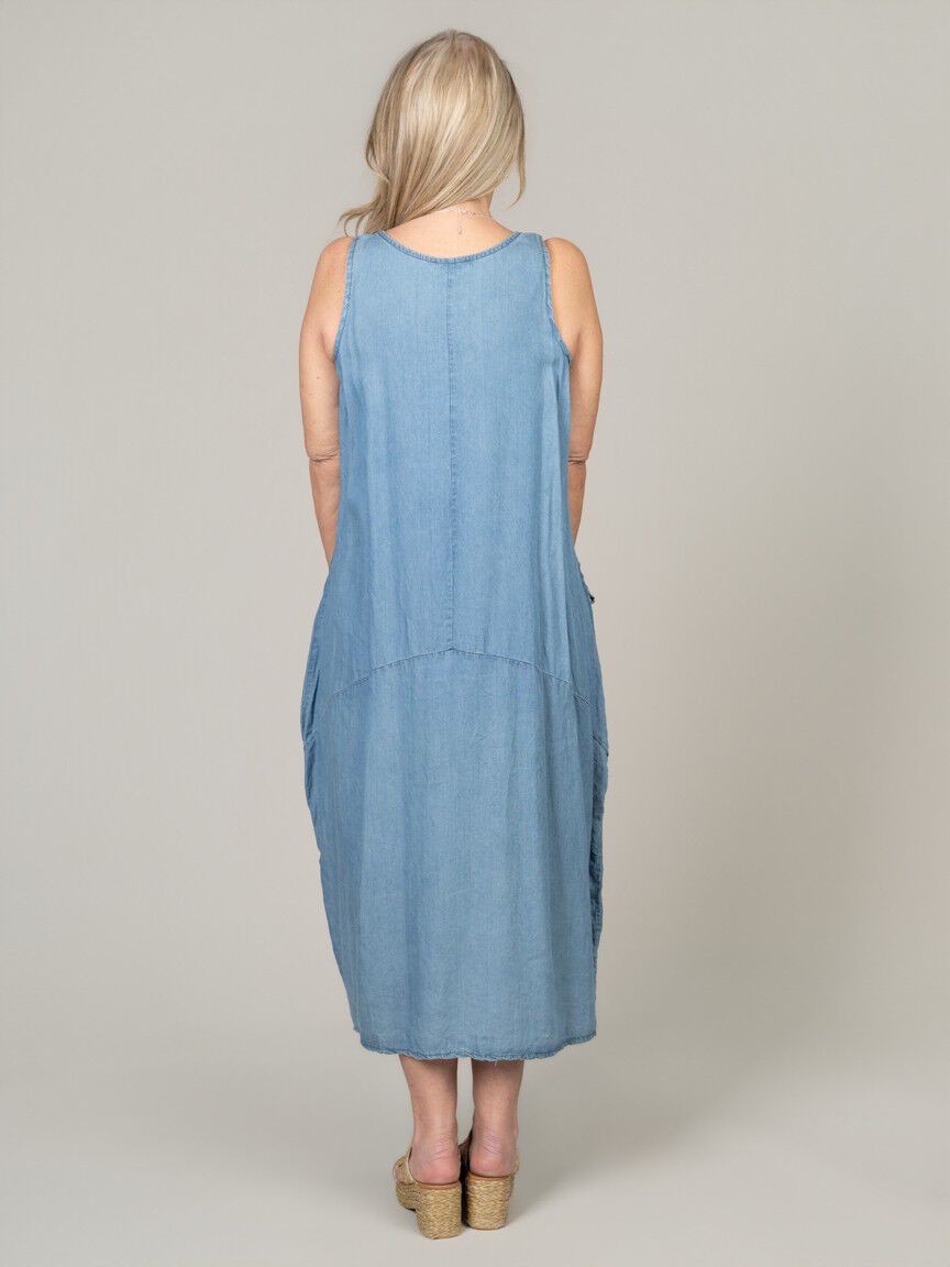 Sleeveless Tencel Maxi Dress