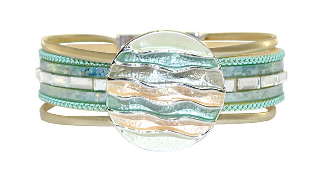 Multi Cord Magnetic Clasp Bracelet