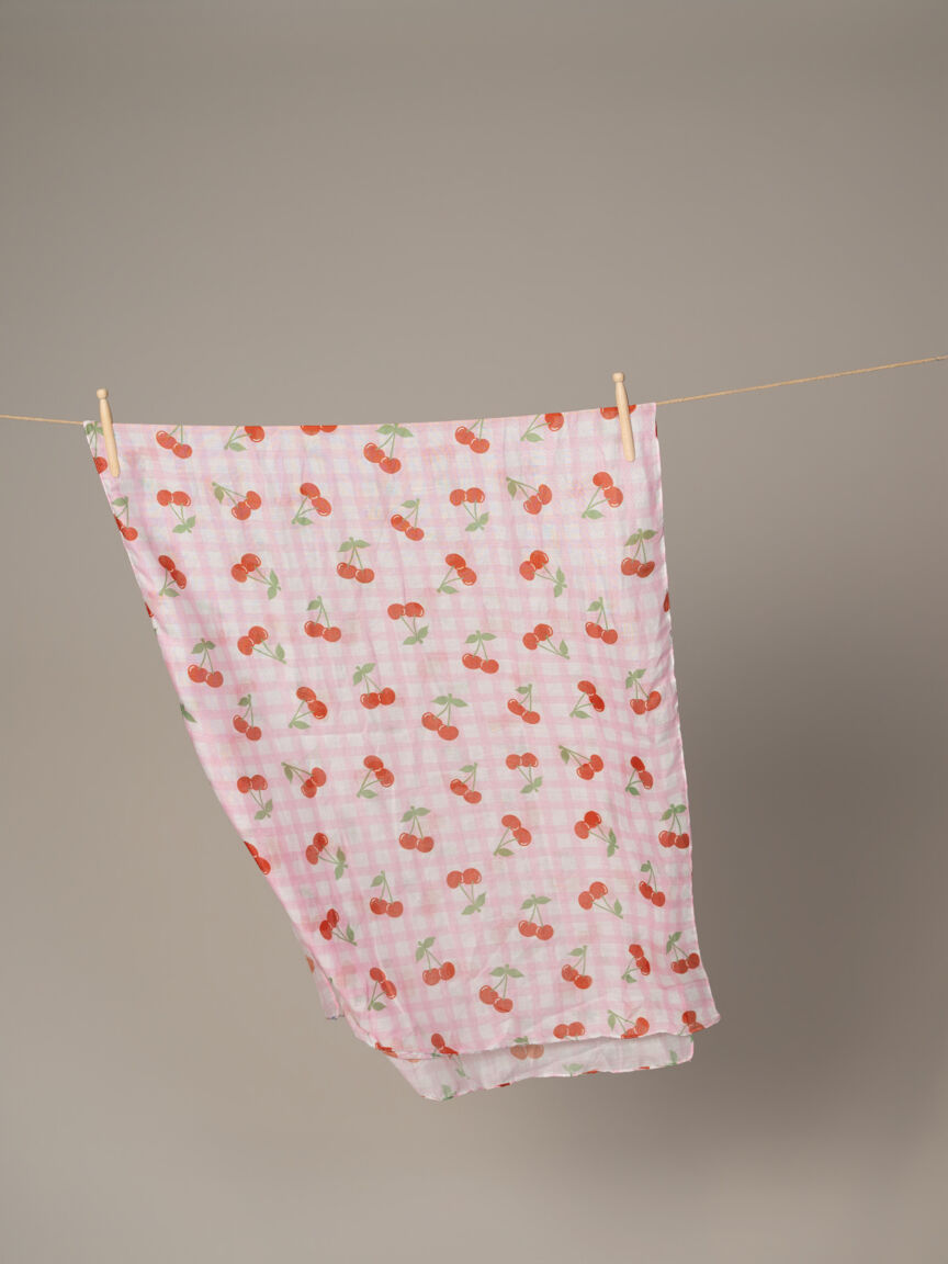 Lightweight Cherry Scarf