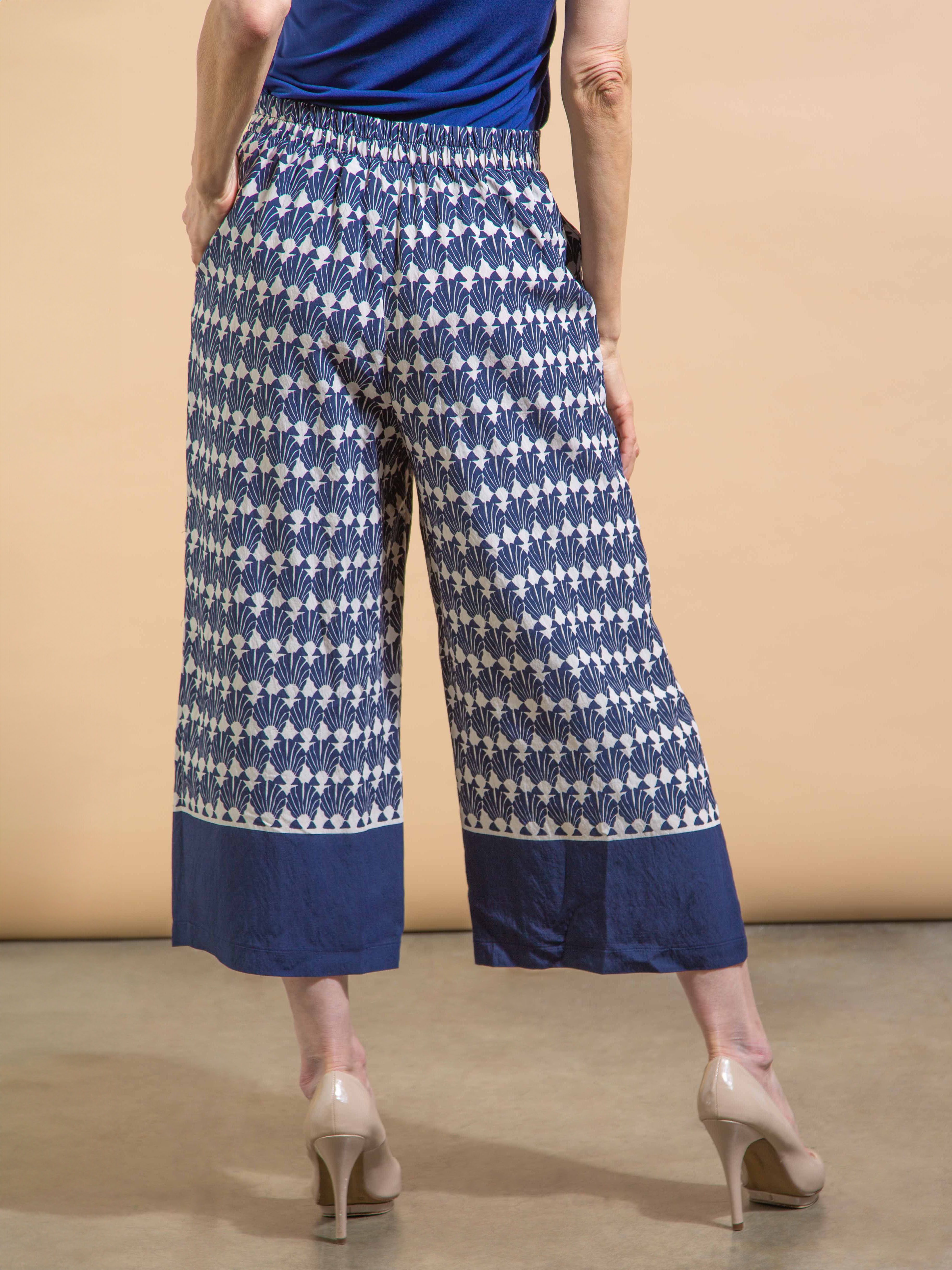 Pull-On Printed Gaucho Pant Image 3