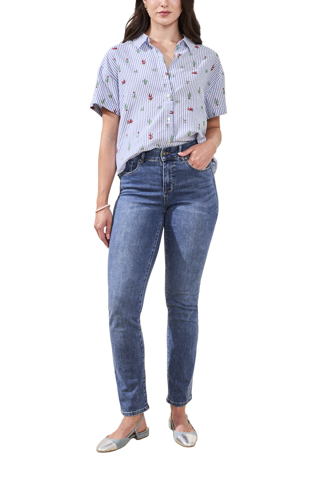 Petite Curvy 5 Pocket Jeans
