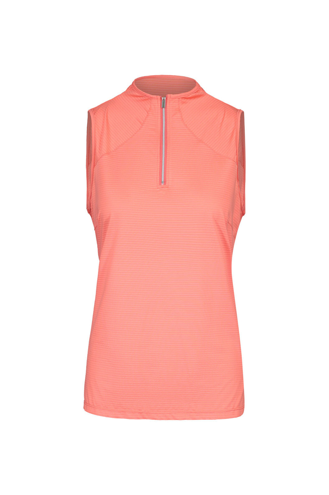 Mid Zip Sleeveless Polo Golf Shirt  Image 1
