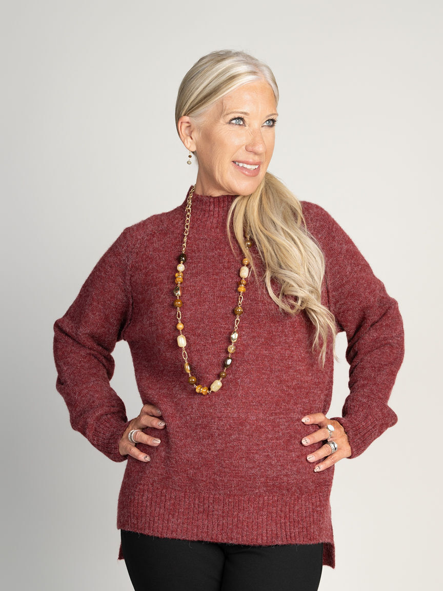 Cozy Mock Neck Sweater