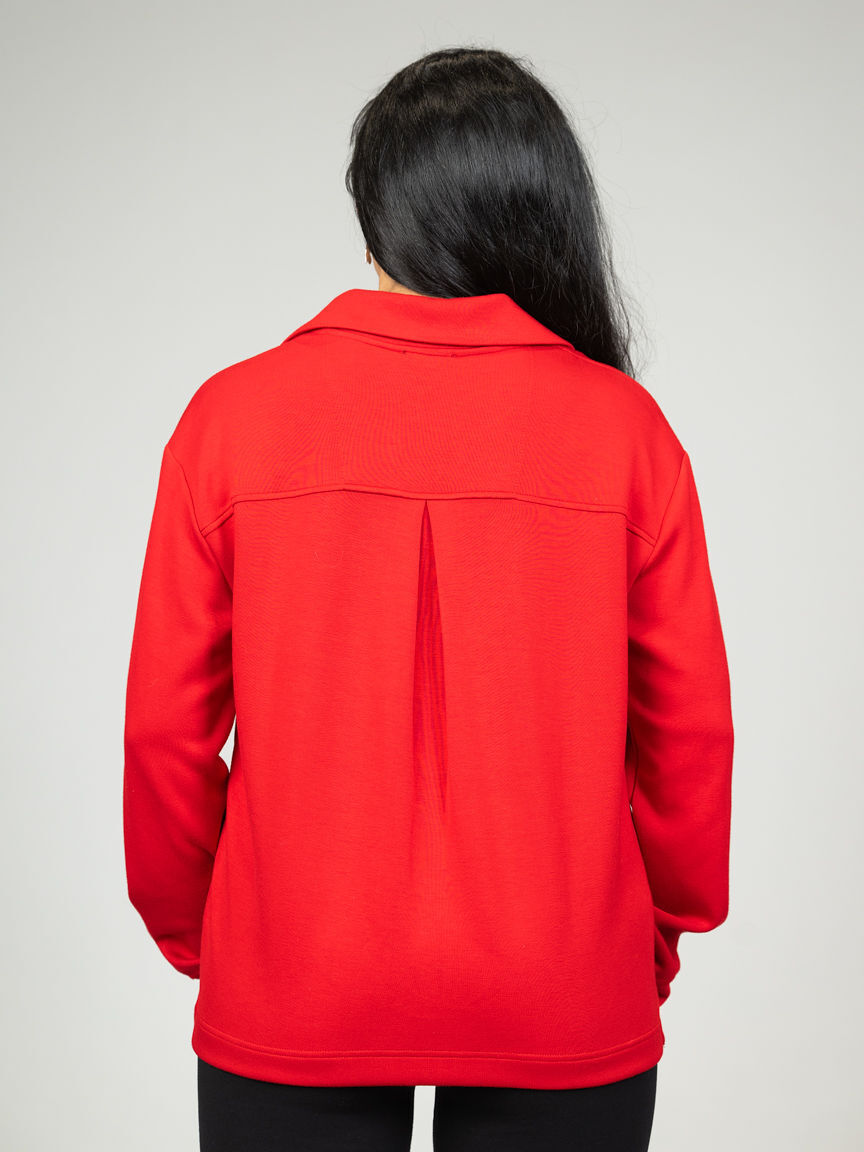 Techno Lux Scuba Johnny Collar Long Sleeve Top