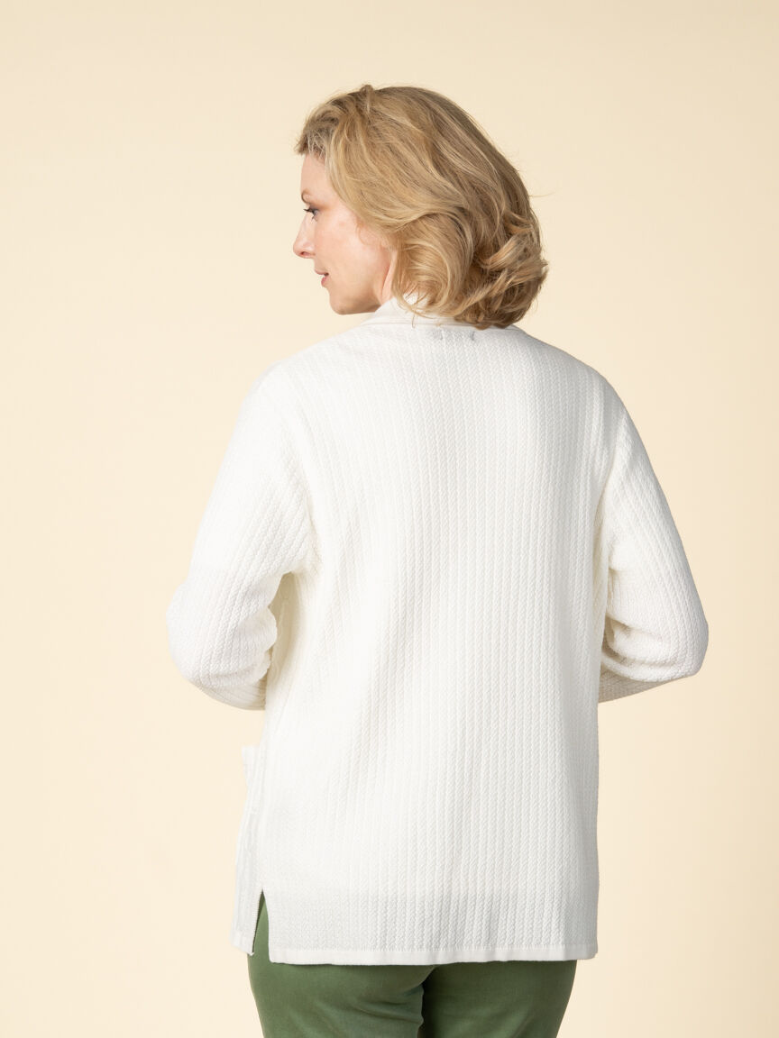 Long Sleeve Cable Knit Sweater Twin Set