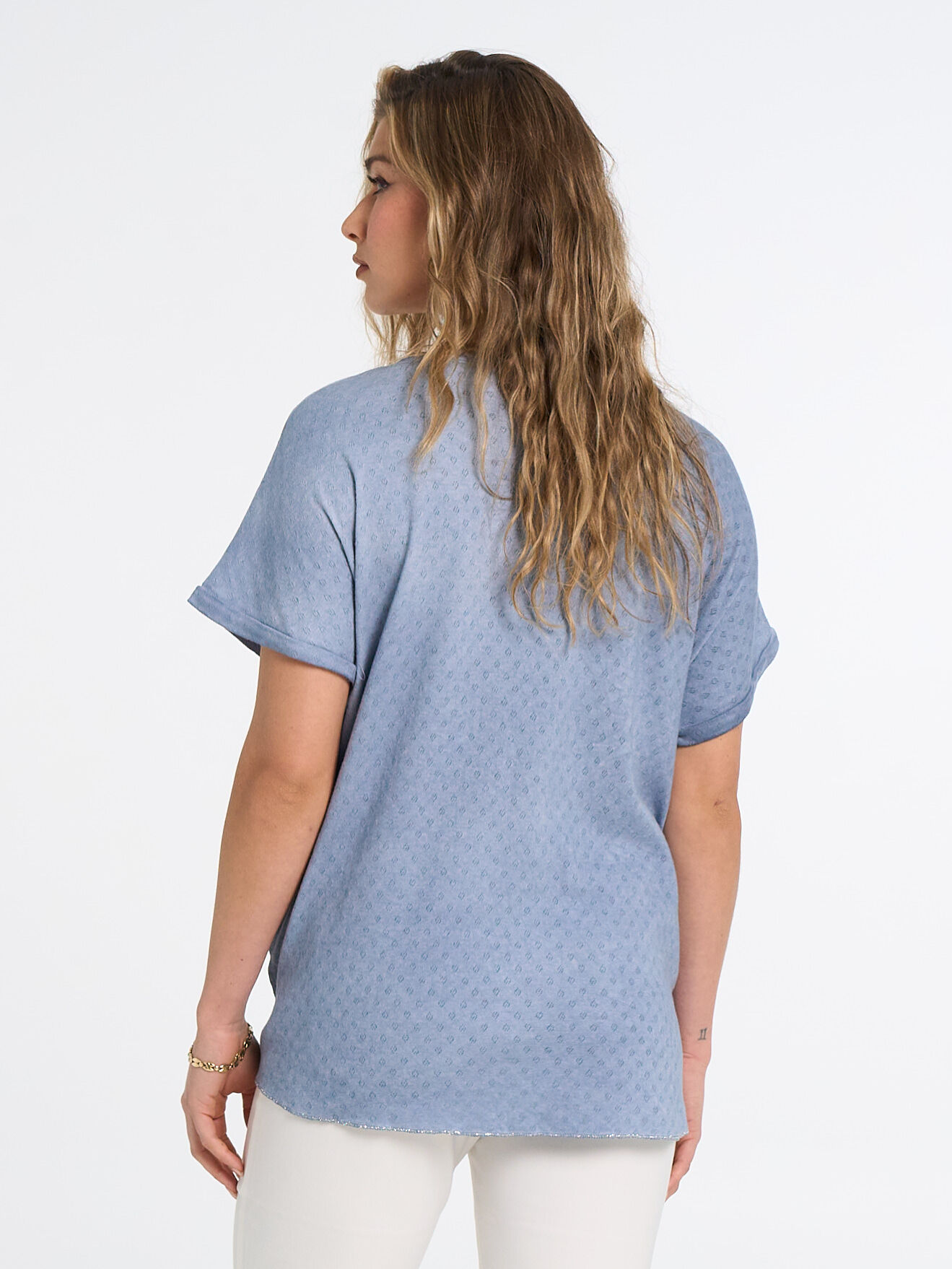 Sparkly Cotton Blend Top