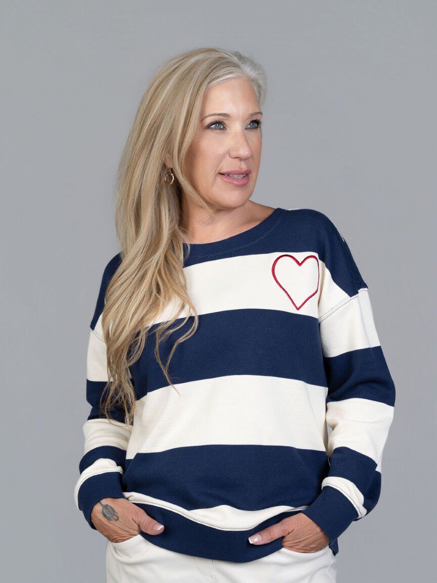 Striped Crew Neck Sweater