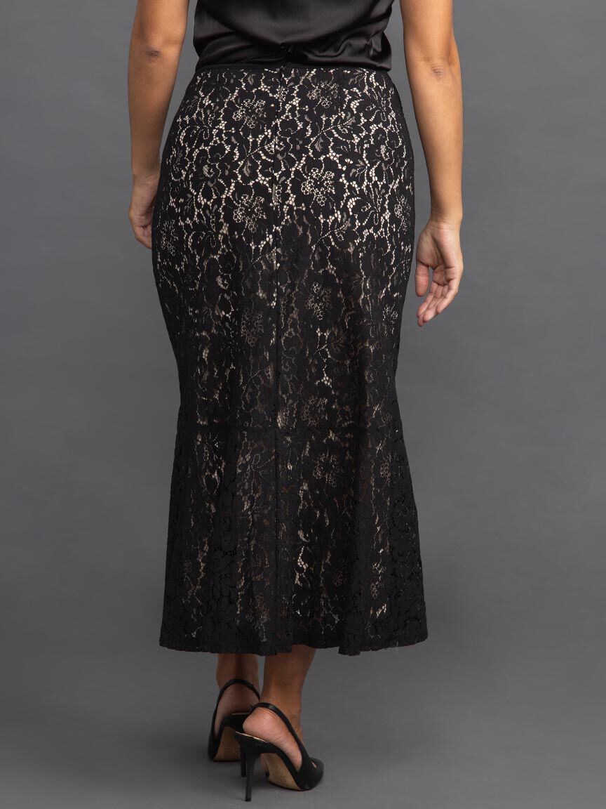 Lace Skirt w/ Flare Hem Image 4