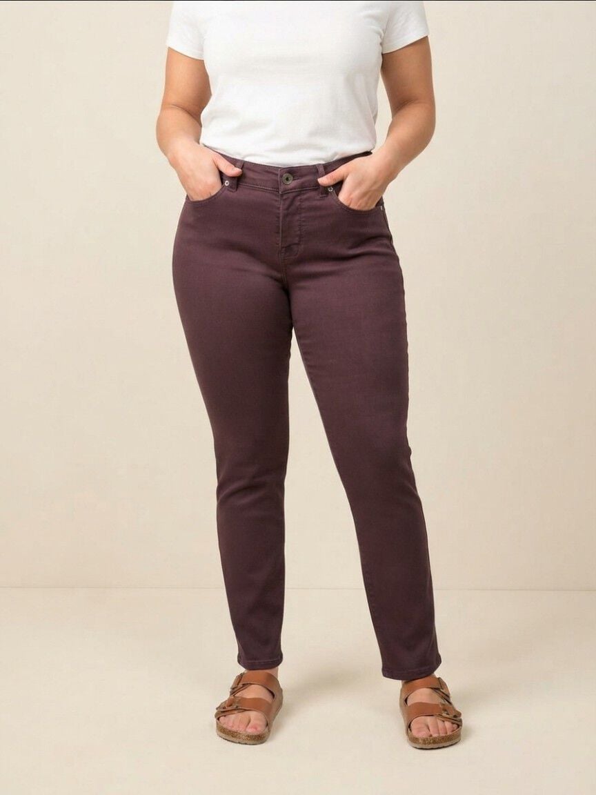 Petite 5 Pocket Colored Jeans 