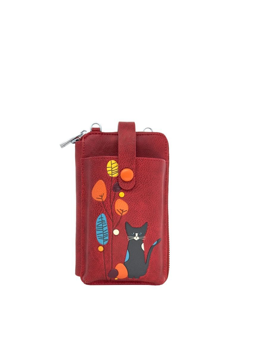 Cat Crossbody Wallet With Smartphone Holder