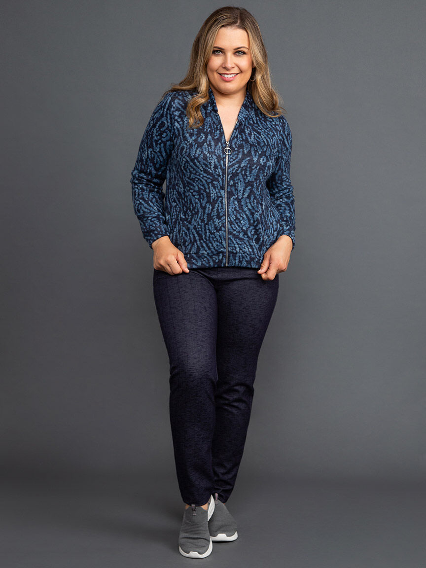 Knit Bomber Jacket Image 1