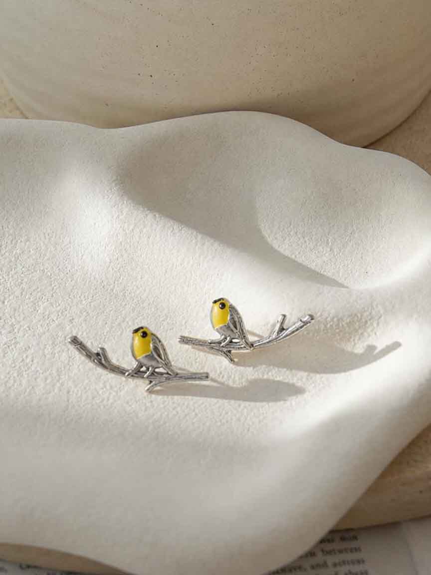 Bird on Branch Earrings
