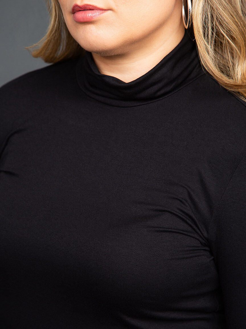 Long Sleeve Mock Neck Top Image 6