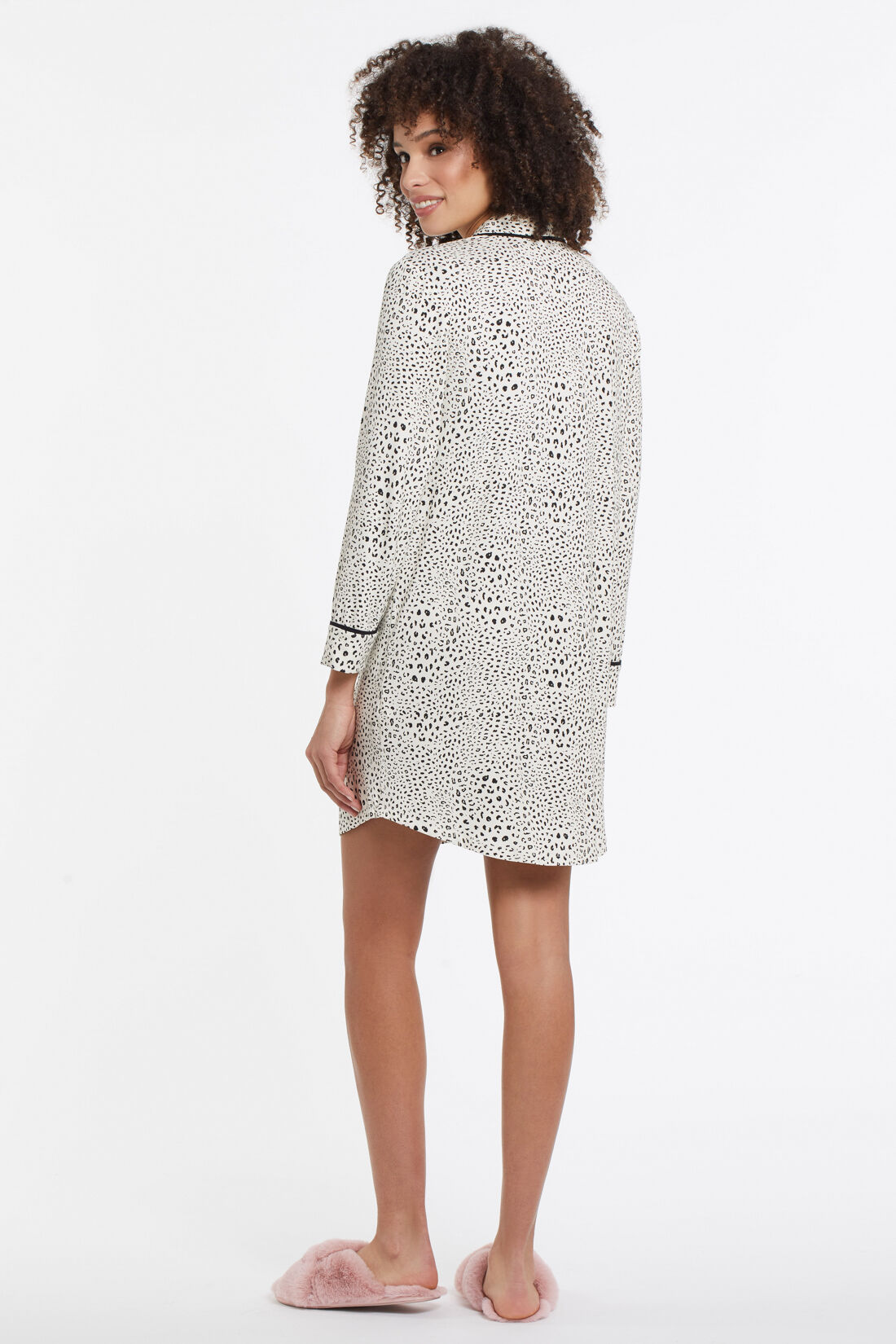 Spotted Nighty PJ Gown Shirt Image 2