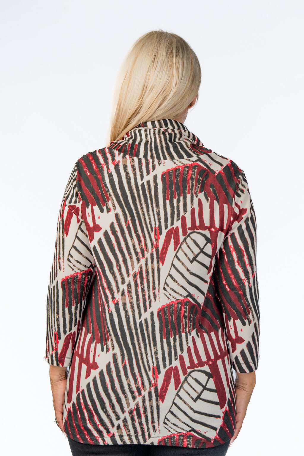 Wonderful Cowl Burgundy Fall Top  Image 2