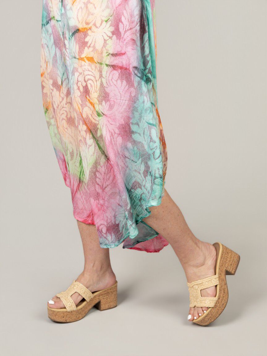 Sleeveless Tie Dye Midi Dress Image 3