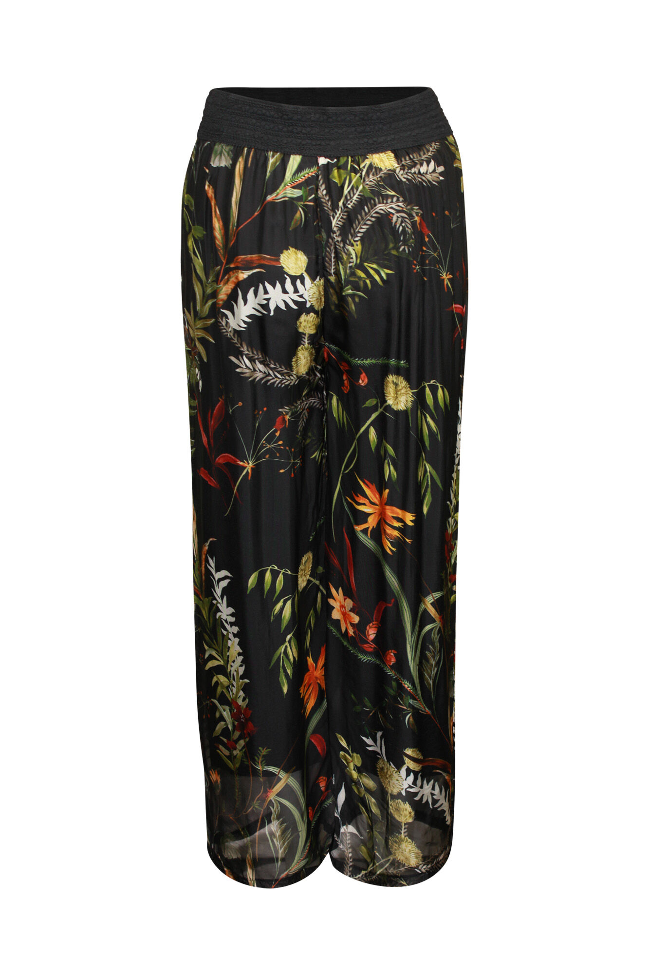 Floral Print Silk Wide Leg Pant  Image 2