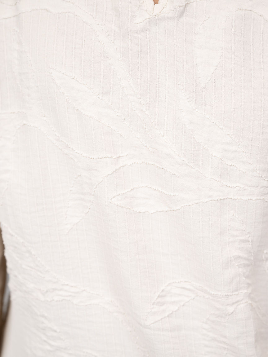 3/4 Sleeve Textured Top