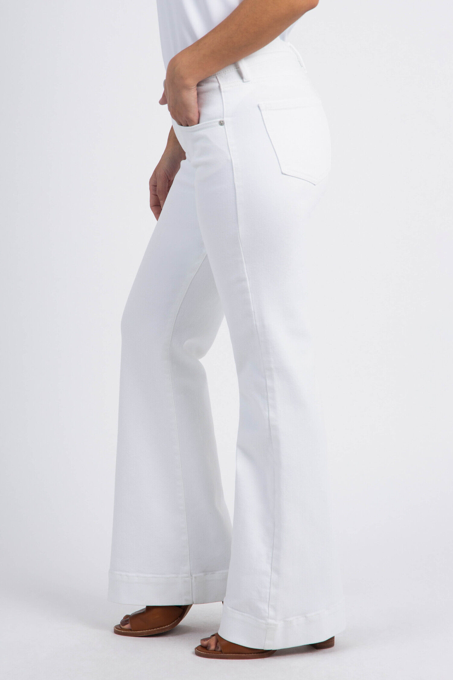Kait Mid Rise Flare Pants