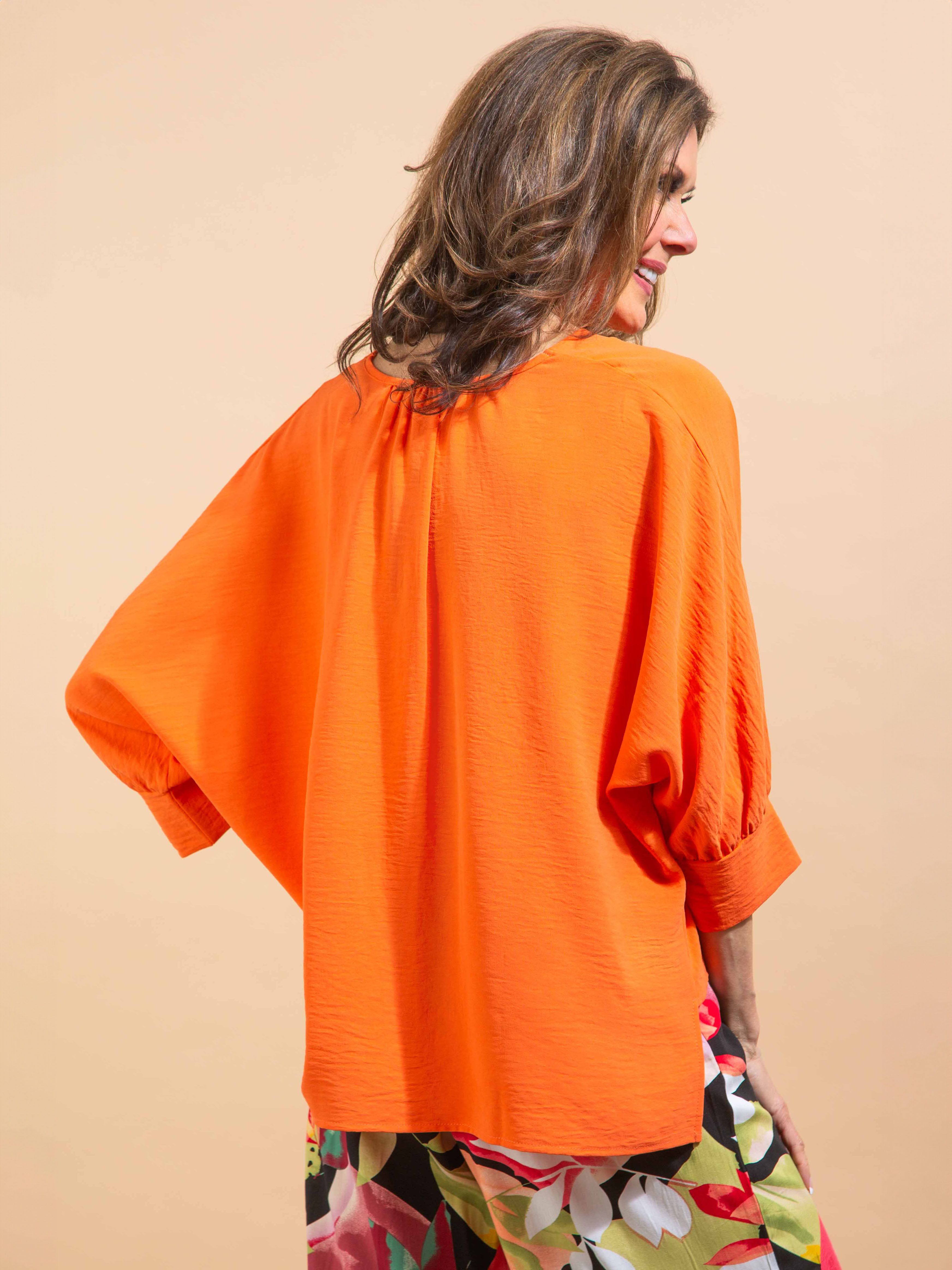 Elbow Sleeve Front Tie Top Image 4