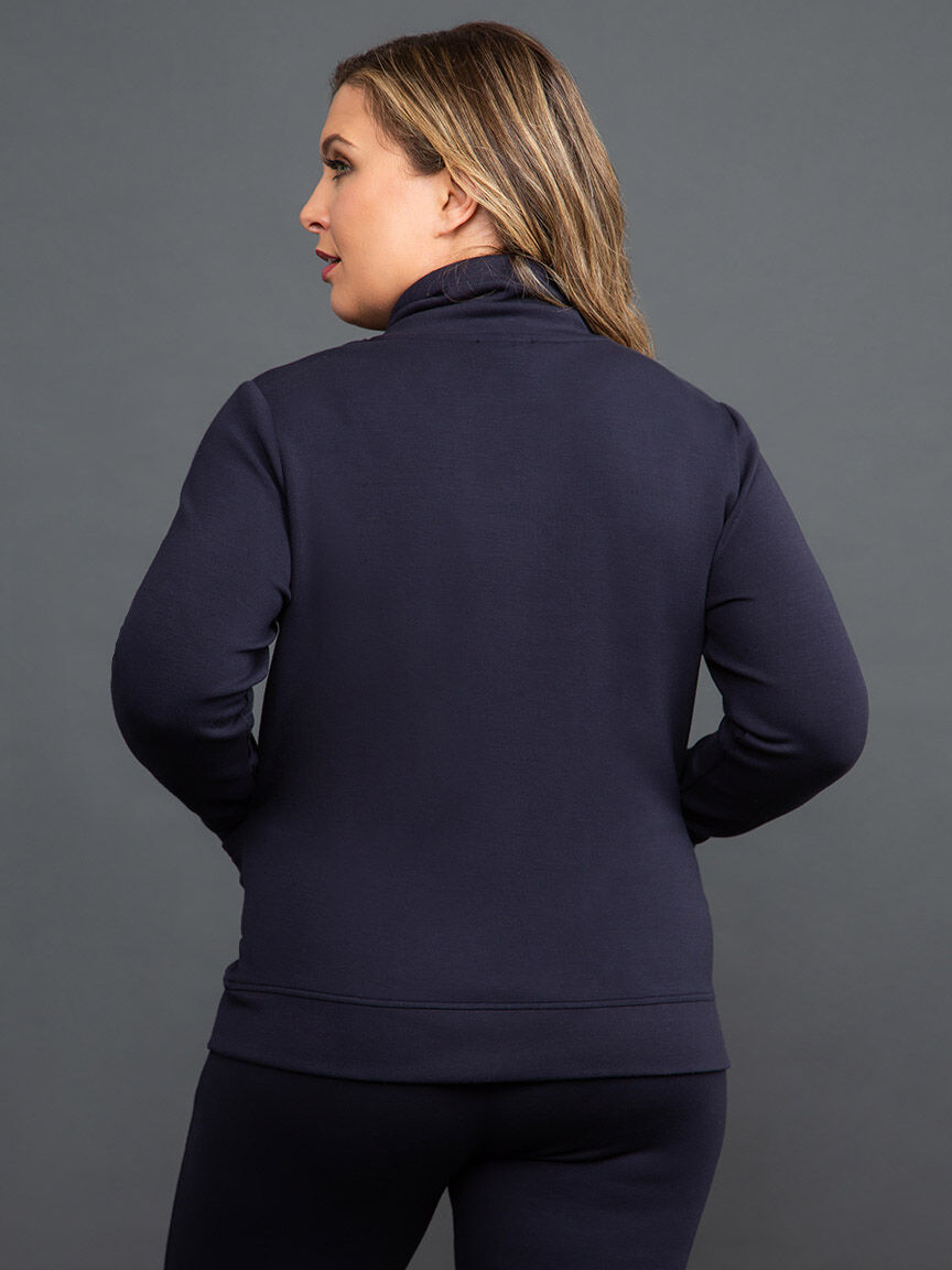 Funnel Neck Top w/ Pockets Image 4