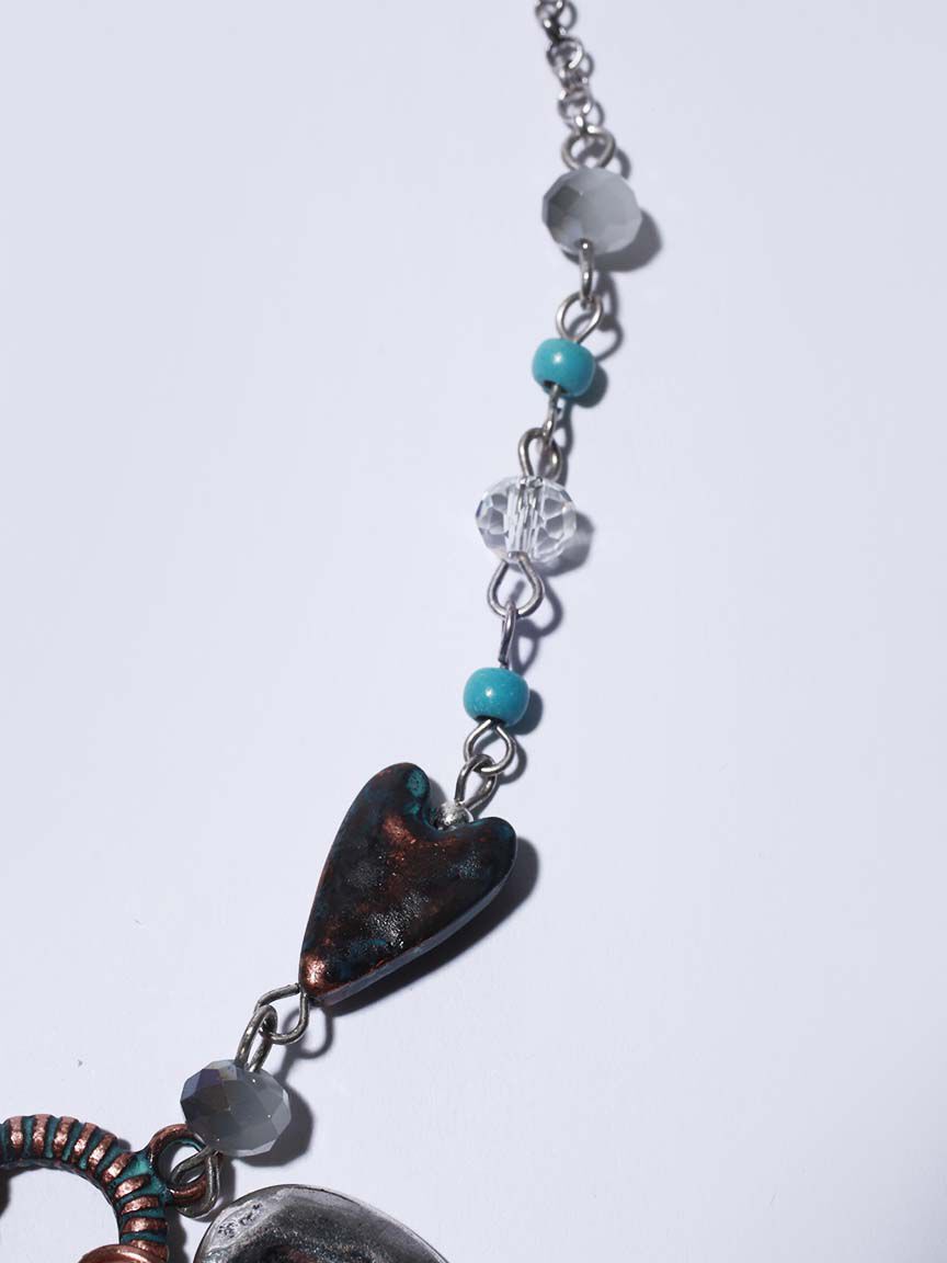 Necklace and Earring Set Short Wing Charms  Image 4