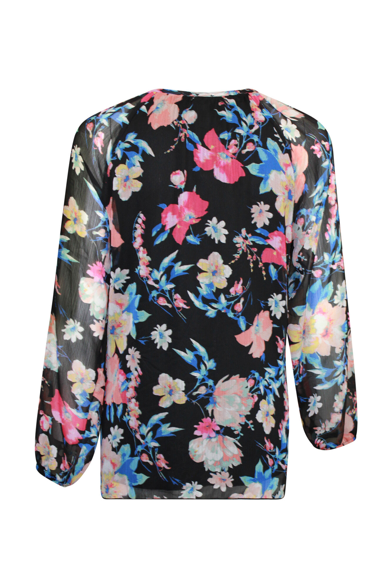 Peasant Sleeve Top with Keyhole Neckline Image 2