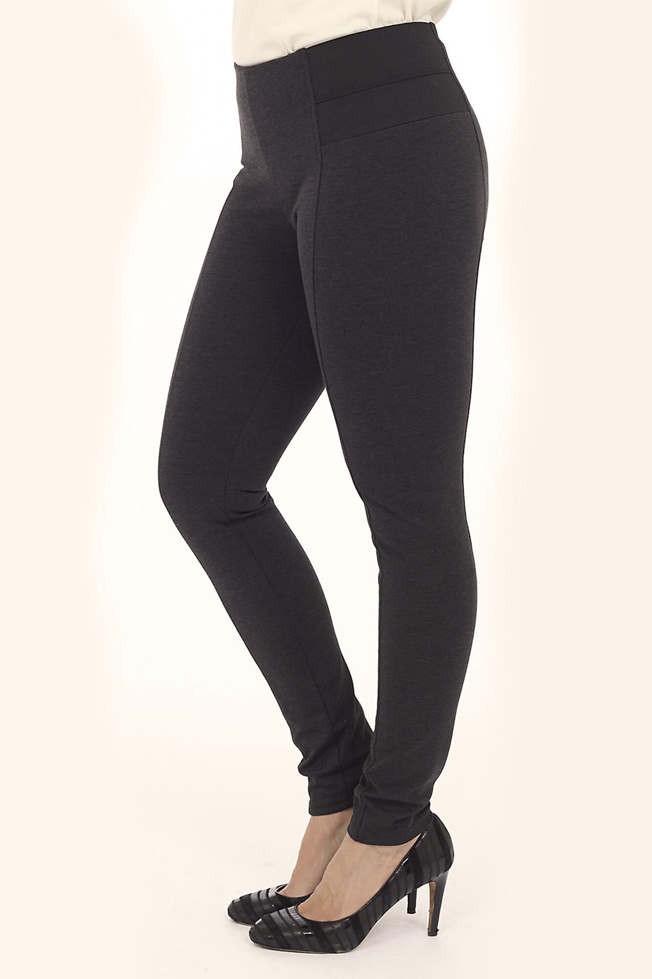 High Rise Stretch Ponte Pants