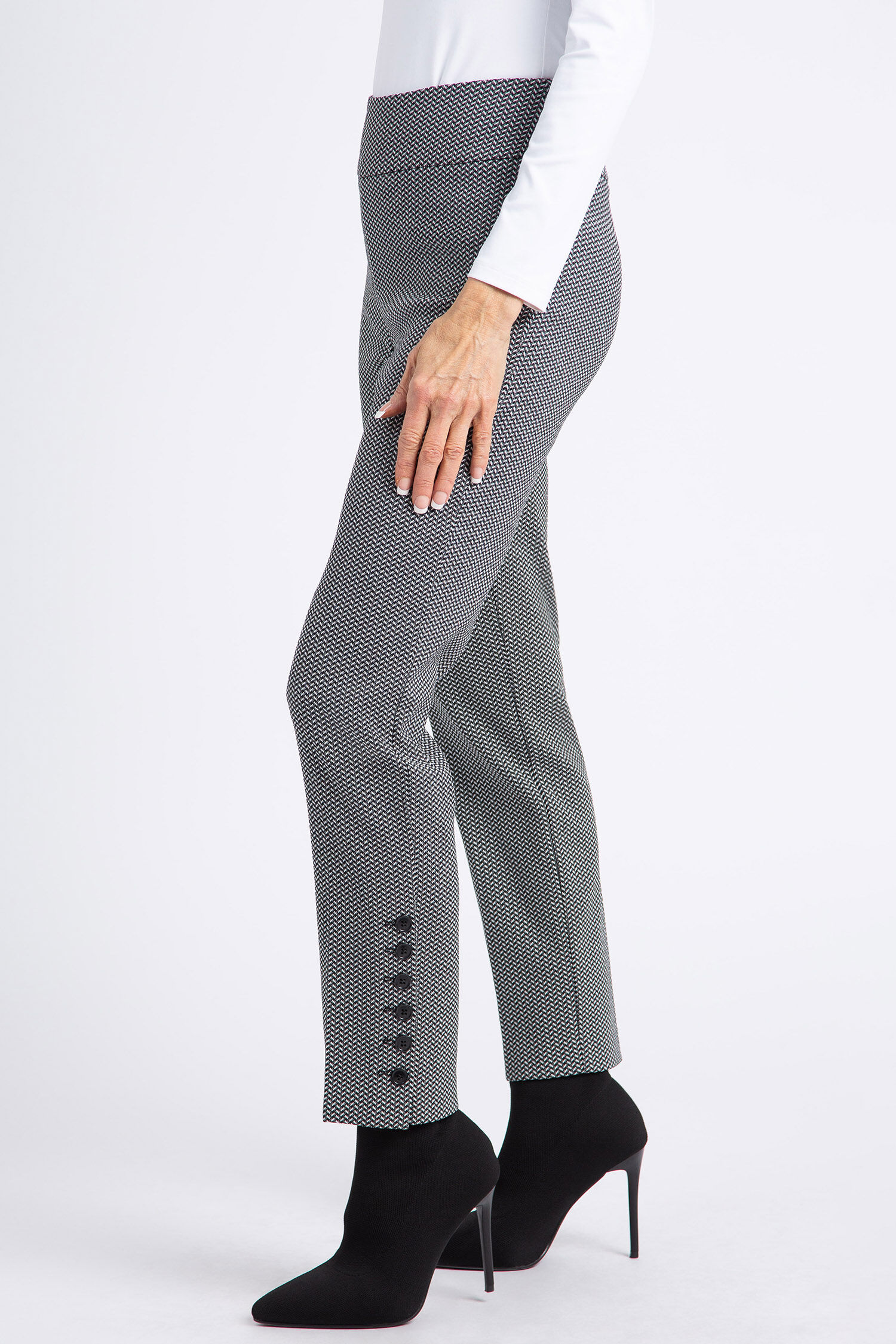 Pull-On Ankle Pant w/ Tummy Control  Image 2