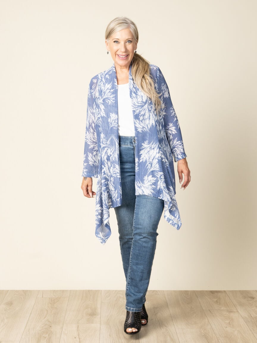 3/4 Sleeve Mesh Cardigan