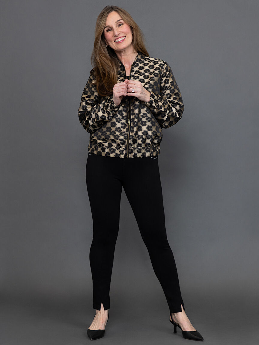 Printed Bomber Jacket Image 1