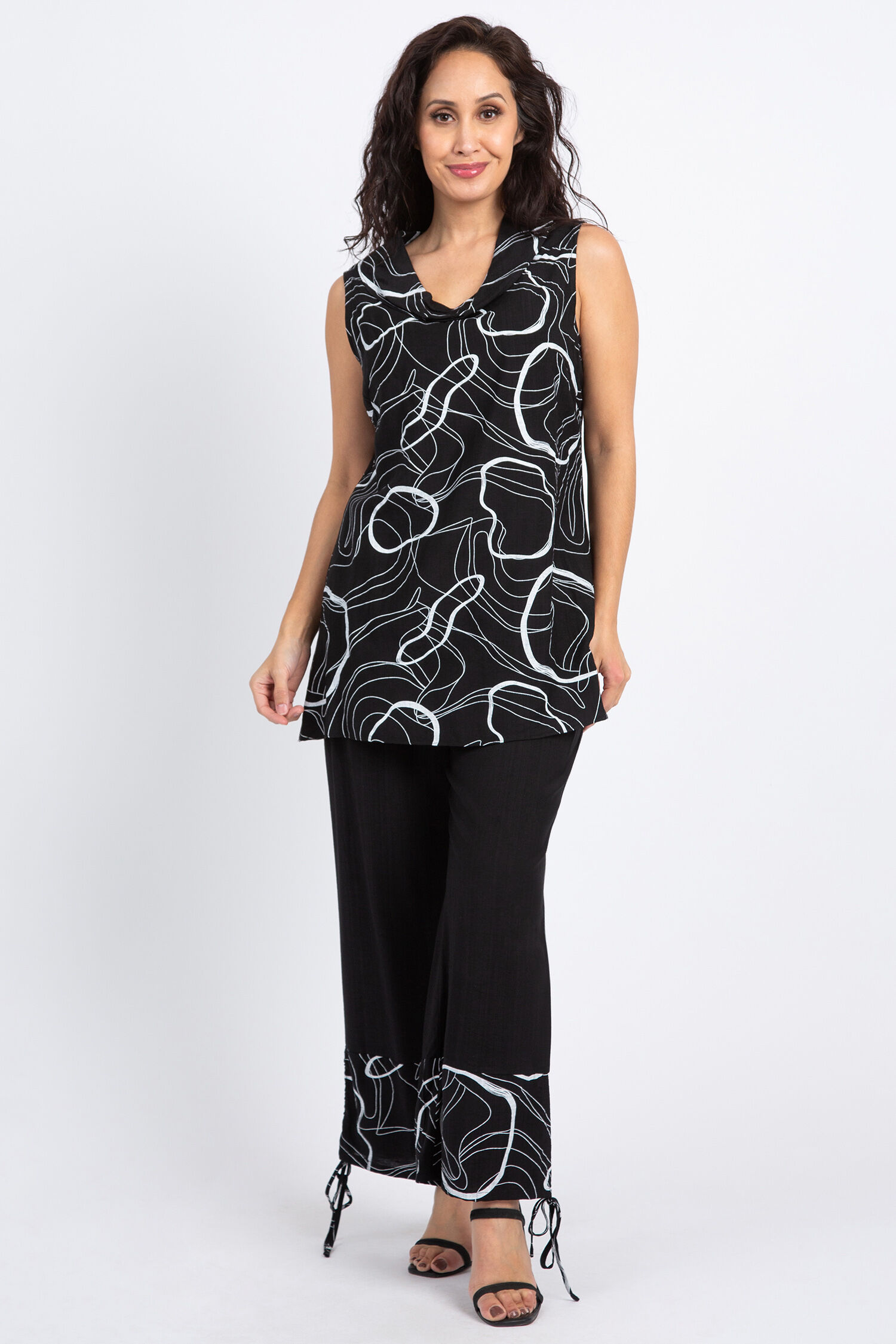 Sleeveless Cowl Neck Top Image 2