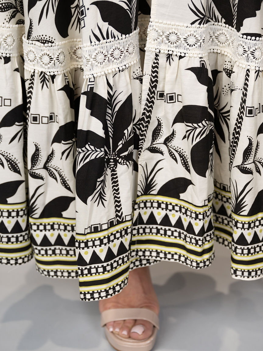 Short Sleeve Maxi Dress With Buttons