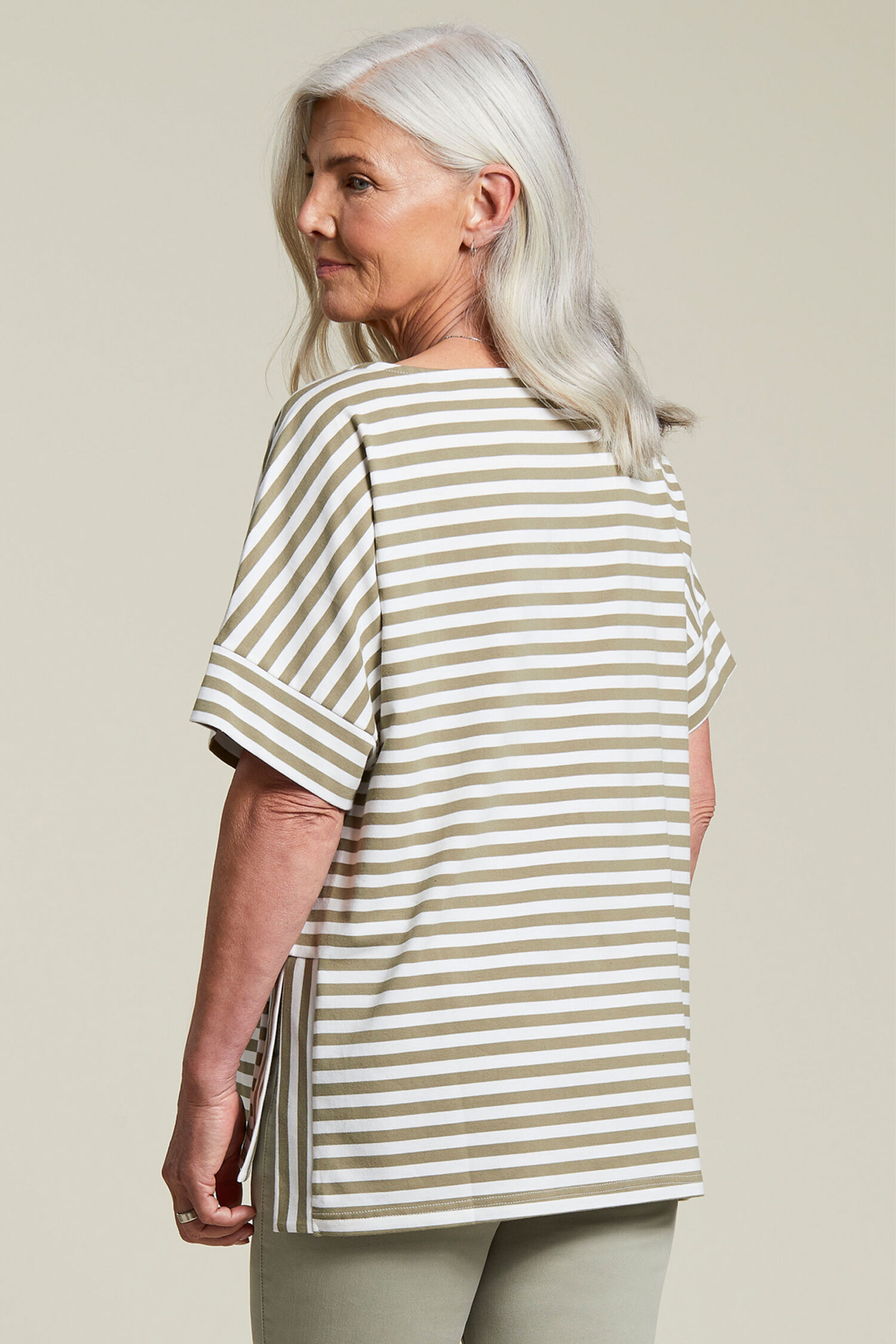 Boat Neck Side Slit Top Image 2