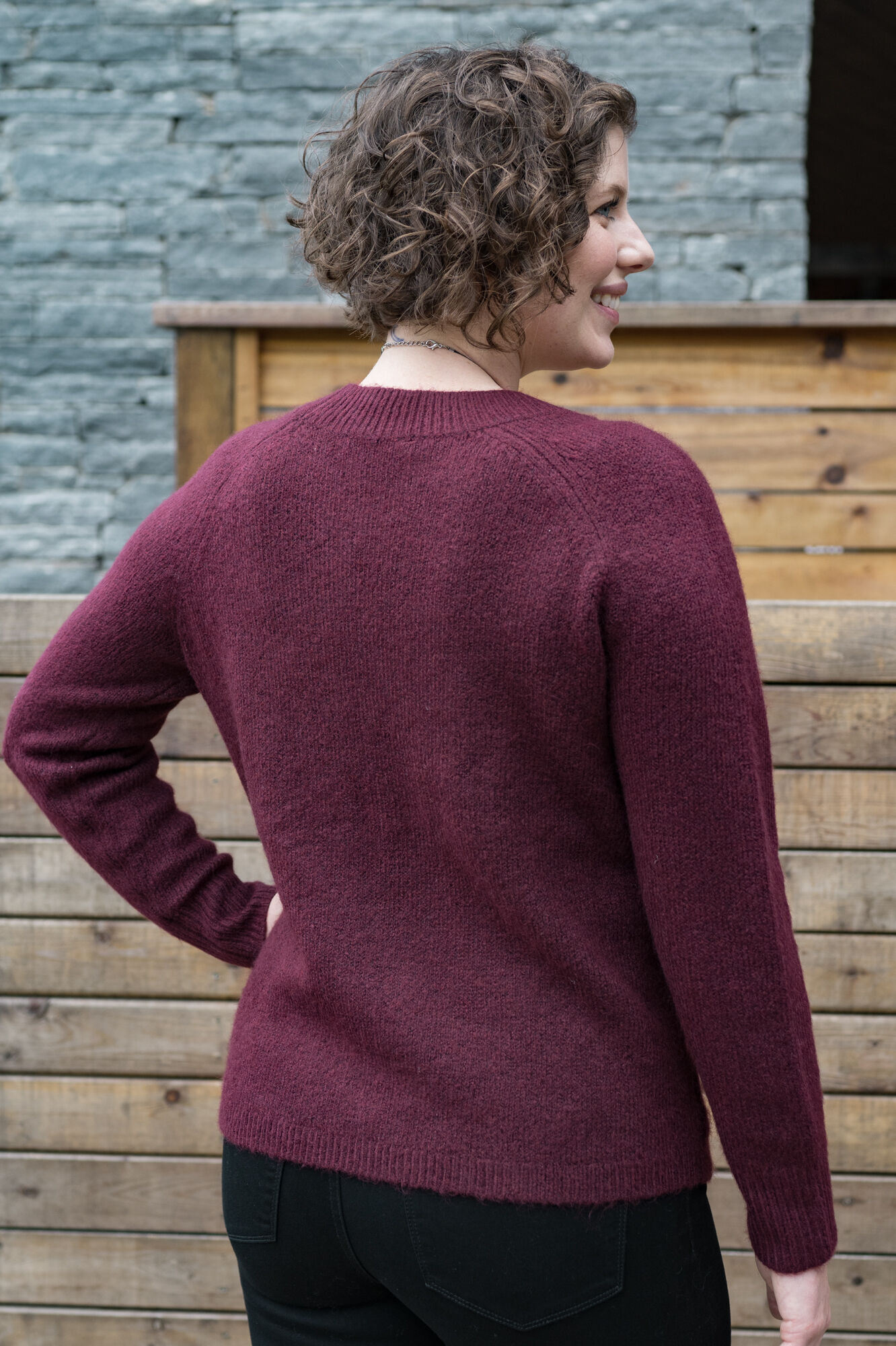 Solid Autumn Sweater Image 2