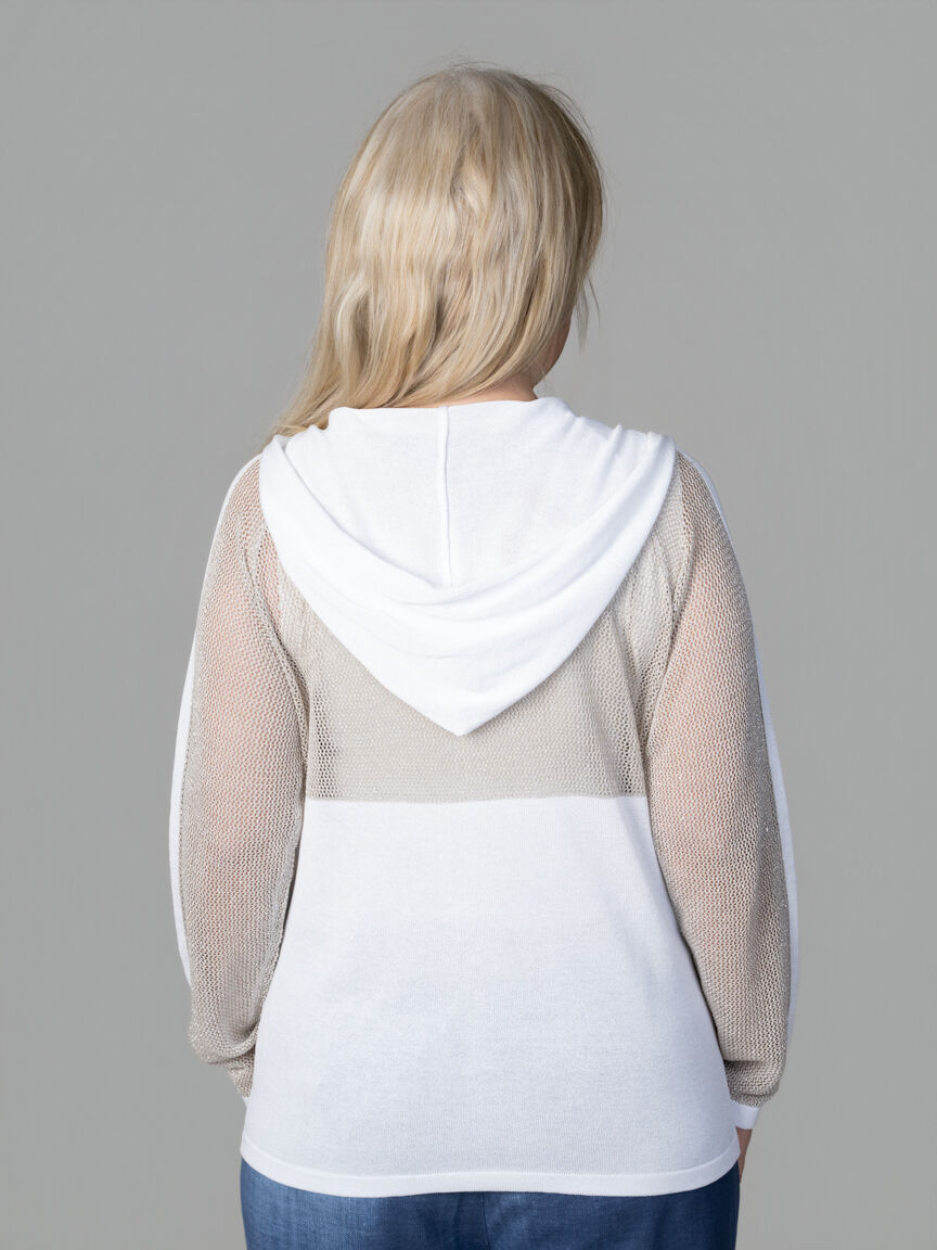 Zip-Up Cardigan With Hood