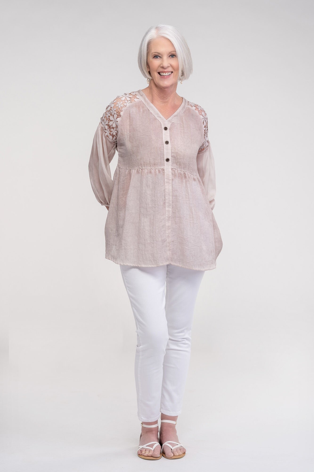 Tribal White Ankle Dream Jeans Image 5