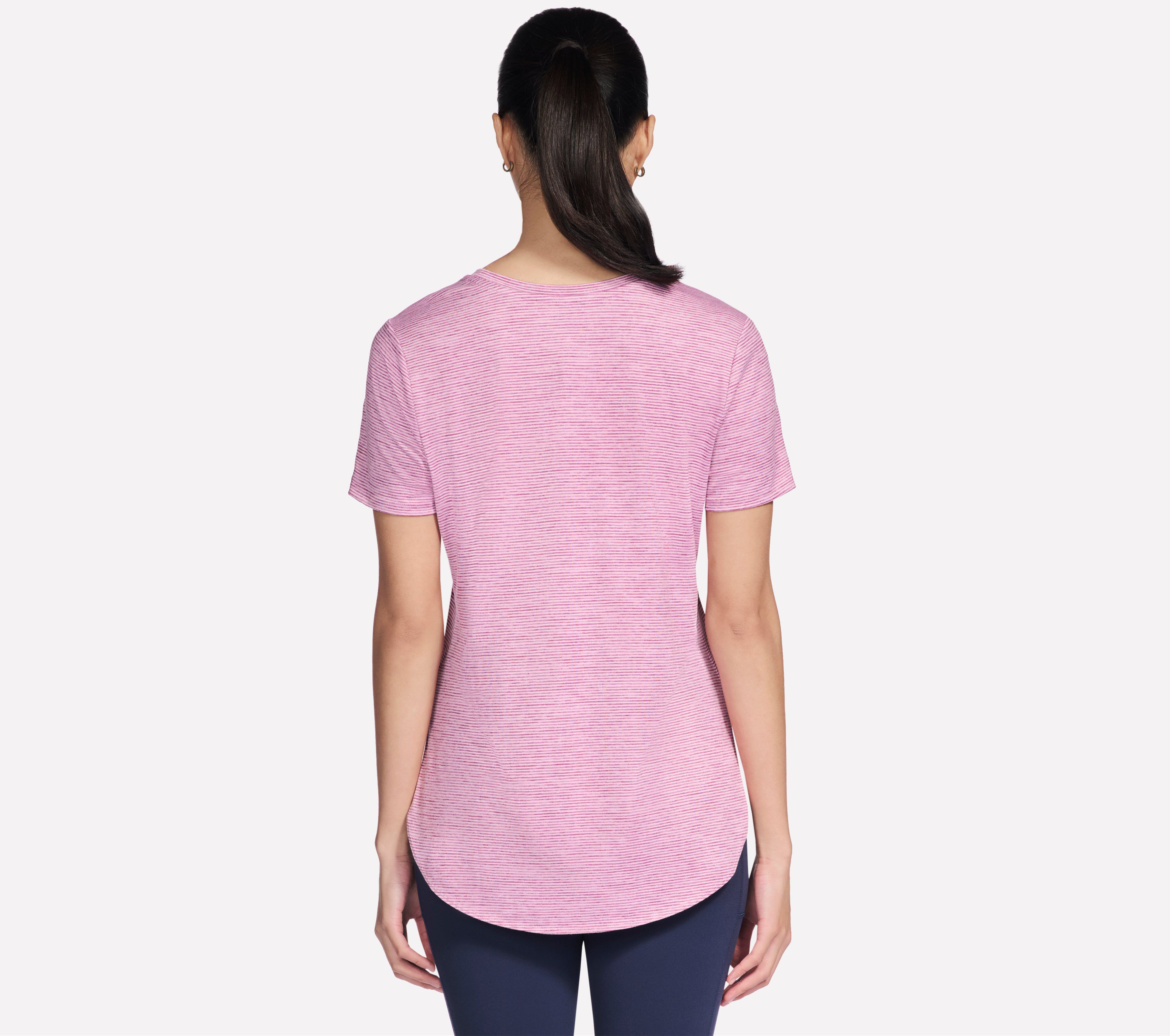 Short Sleeve GODRI Striped Top Image 2