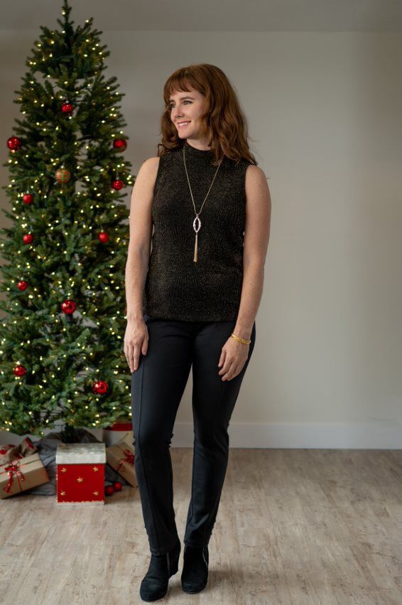 Sparkly Glitter Mockneck Image 2