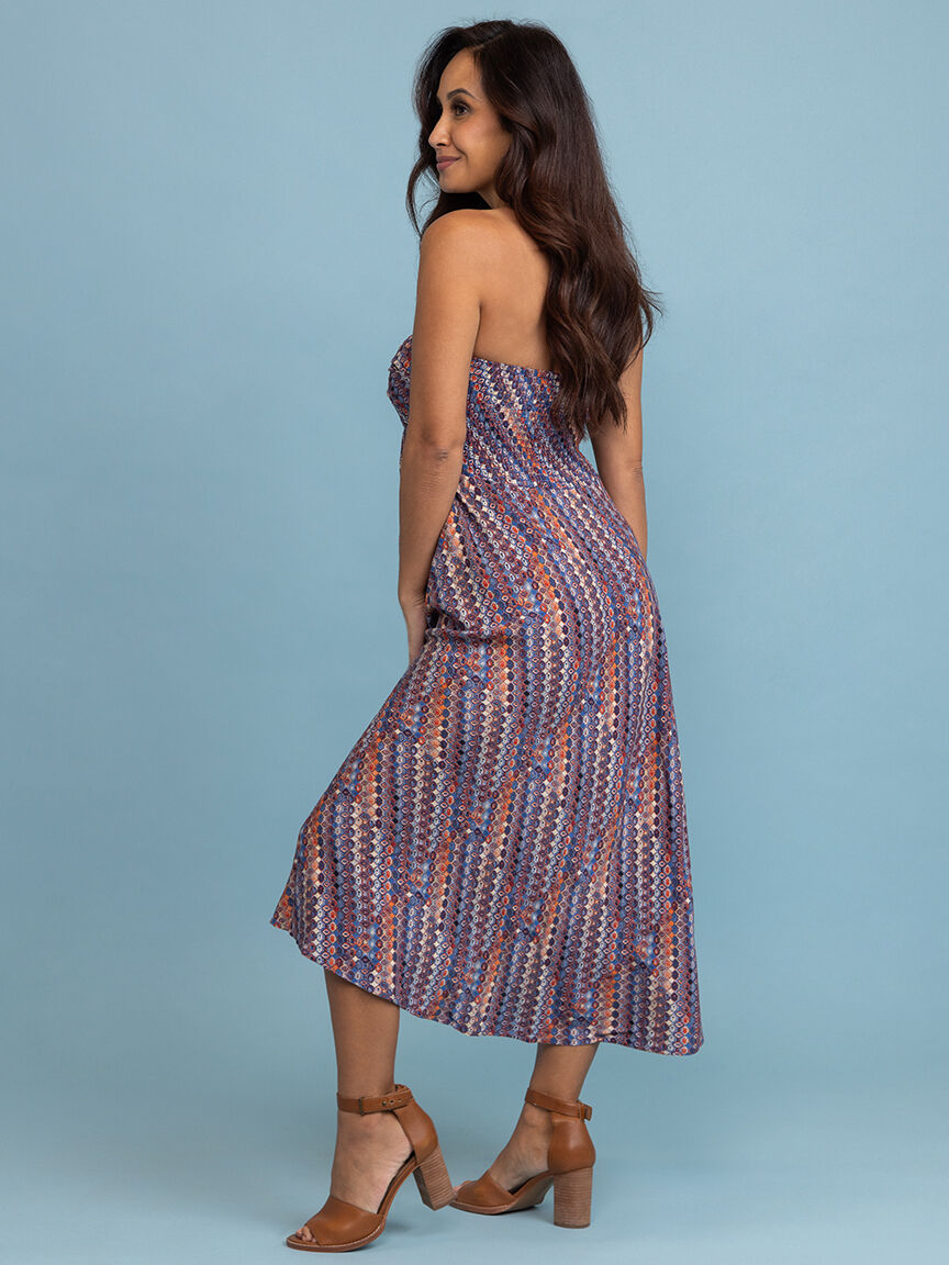 Printed Maxi Skirt with Braided Detail  Image 5