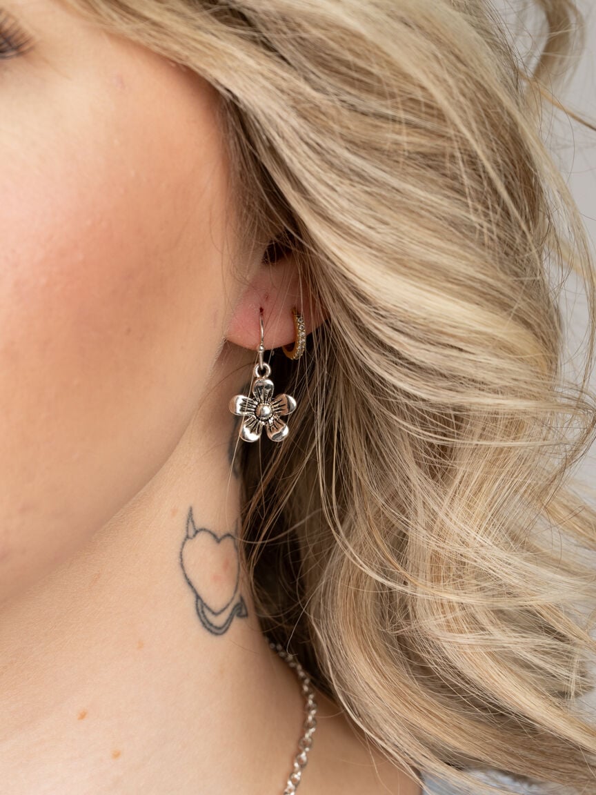 Abalone Flower Necklace and Earring Set