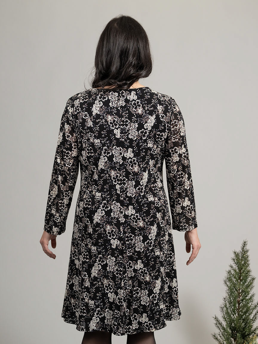 Long Sleeve Knee Length Dress