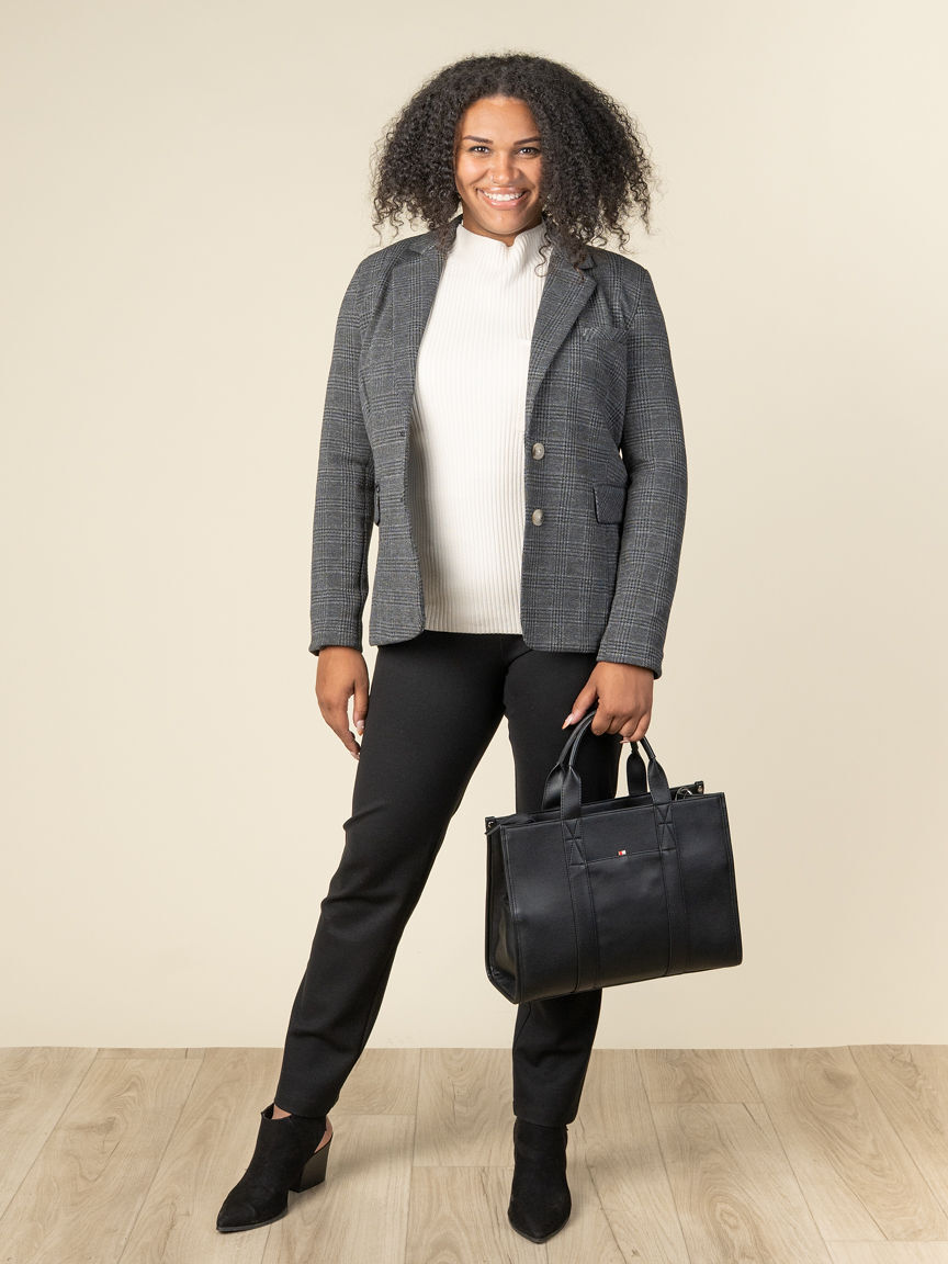 Single Breasted Blazer With Two Buttons