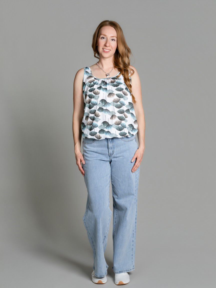 Sleeveless Flowy Top