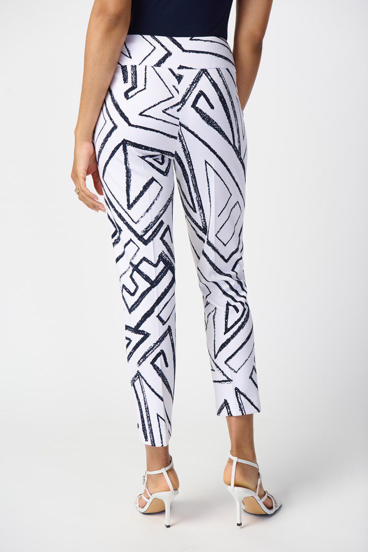 Geometric Print Silky Pull-On Pant Image 4