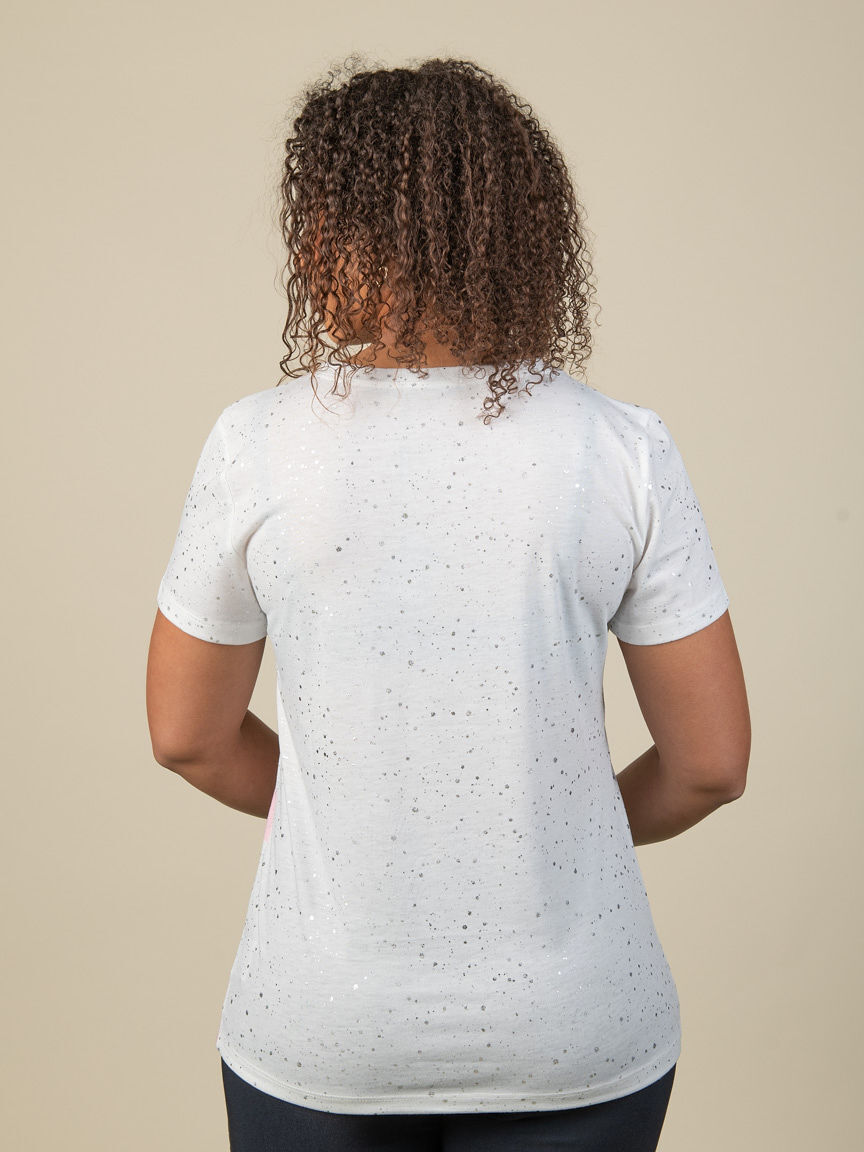 Short Sleeve Burnout Lily Top Image 2