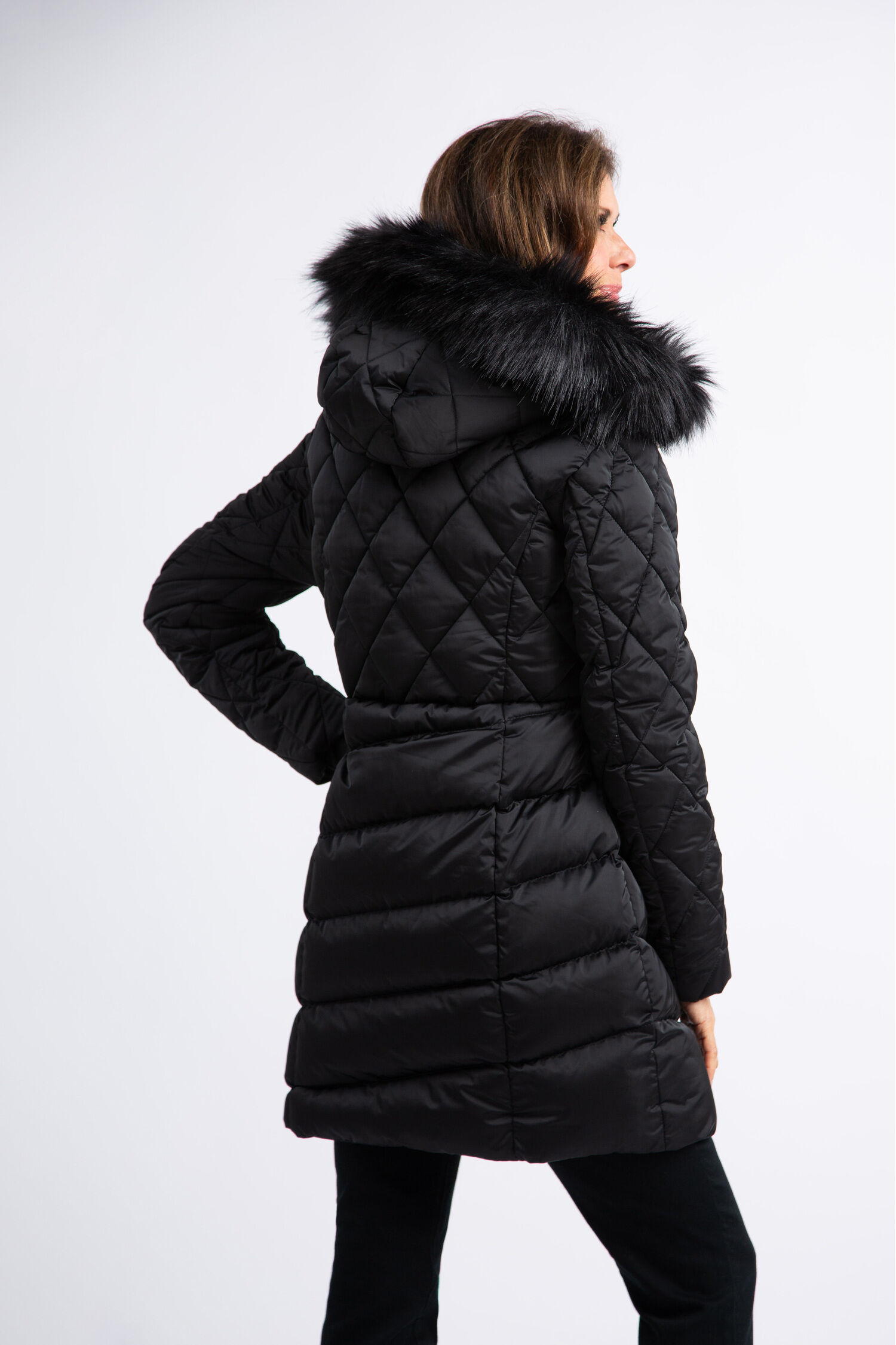 Fur Hood Insulated Winter Coat Image 4
