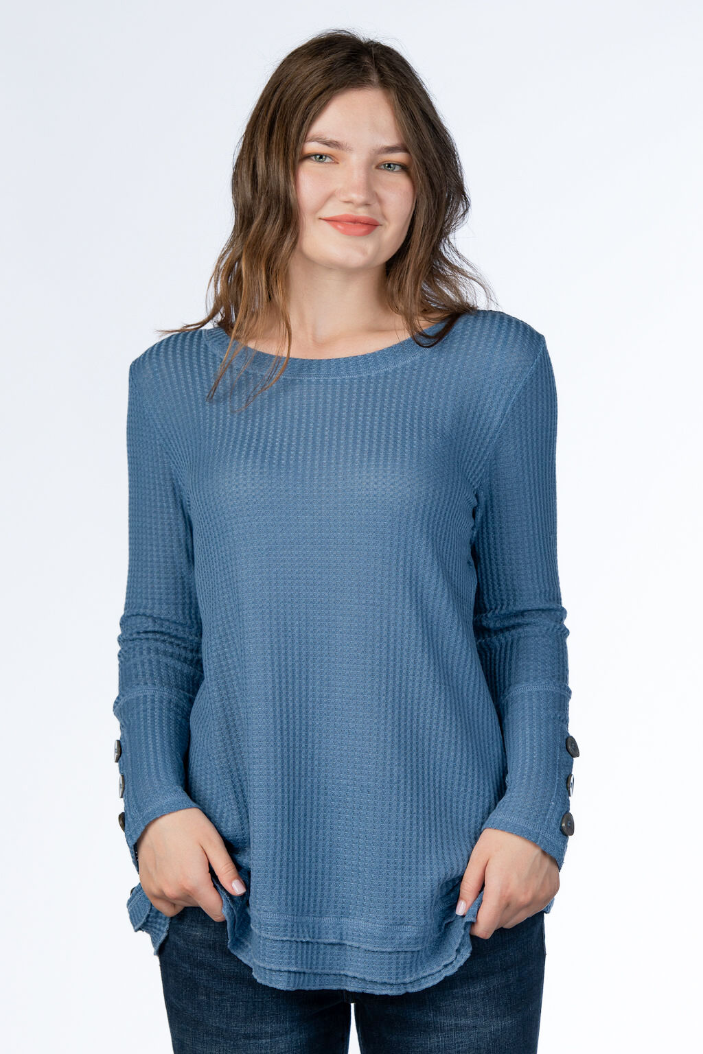 Ruffle Waffle Top Image 1